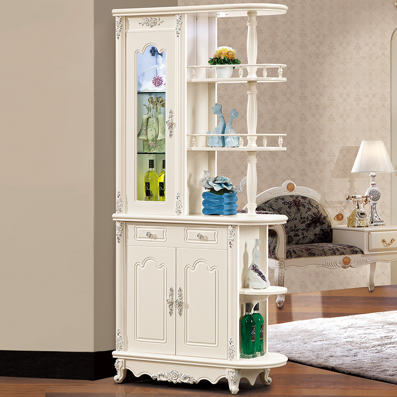 European-style living room porch partition cabinet modern minimalist double-sided wine cabinet hall cabinet hall cabinet screen decorative cabinet shoe cabinet