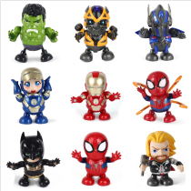 Douyin the same dancing Iron Man robot toy light music swing robot childrens gift gift