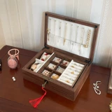 Коробочка для хранения, коробка для хранения, ювелирное украшение, ожерелье, кольцо, вместительные и большые серьги, высококлассный изысканный аксессуар
