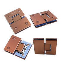 180 degree 304 stainless steel Rose gold drawing bathroom with fingerprint-free thickening glass door clip