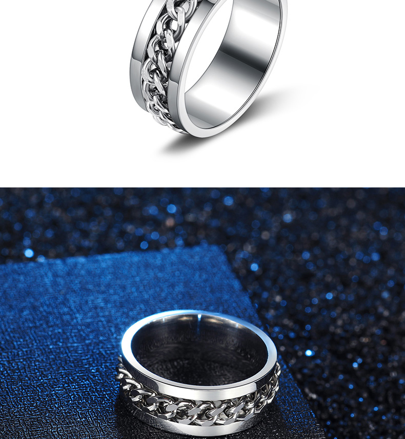 Bague homme ZEBROD     en Acier au titane - Ref 3088019 Image 13