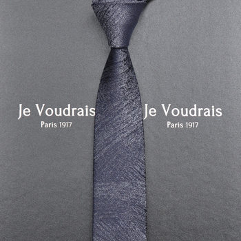 [French Jv] Men's High-End Tie Formal Business Brand Gift Box Korean Style Professional Groom Mulberry Silk Wedding