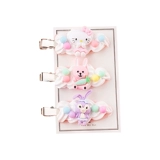 丽姝 Кремовая мультяшная милая заколка для волос, набор материалов, креативные шпильки для волос, аксессуар для волос ручной работы, «сделай сам», популярно в интернете