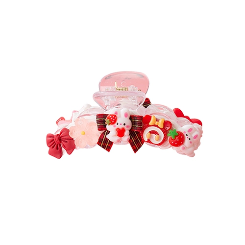 Заколка для волос, набор материалов ручной работы, милая кремовая заколка-крабик, декоративный аксессуар, перчатки, комплект, DIY