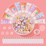 丽姝 Кремовая мультяшная милая заколка для волос, набор материалов, креативные шпильки для волос, аксессуар для волос ручной работы, «сделай сам», популярно в интернете