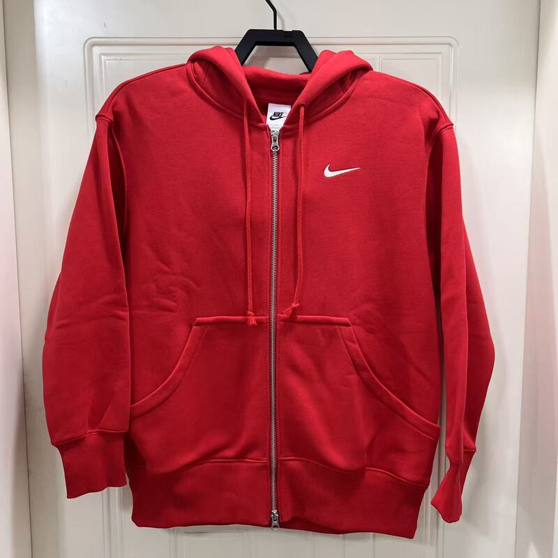 Nike Red Sweatshirt Jacket Spring New Hooded Jacket Dq5759-657