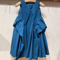 Spot childrens clothing custom 21 summer dress girl V collar profile sleeveless vest dress A skirt XL-1L4501030