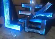 Abyss Luminous Character Notes Letters Neon Lights Seven Colorful Discoloration Bars Holding the Night Shop KTV Creative props