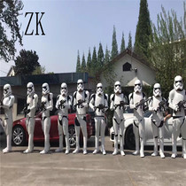 Star Wars Costume White Soldiers Lease Black Warriors for Costume White Soldier Armor COSPLAY