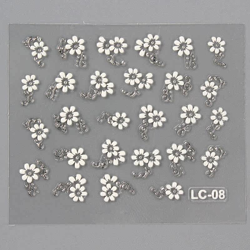 美甲贴纸日本韩国立体光疗指甲油胶立体纯色可爱美甲贴3d贴纸