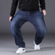 2024 plus size jeans ຜູ້ຊາຍຂາຊື່ວ່າງ plus size fat guy fat guy extra large size fat guy men's elastic work pants