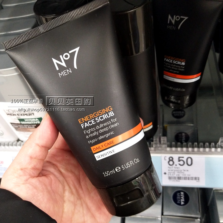 Anh mua sữa rửa mặt BOOTS cho nam No7 tẩy tế bào chết cho da mặt tẩy da chết bha
