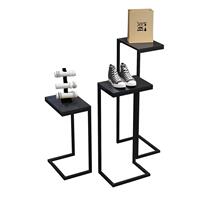 Mens clothing store shop shoe rack display rack floor-to-ceiling creative combination decoration European shoe store display table high and low