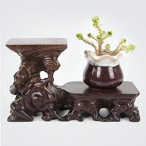 Creative wooden Mat high base ornaments high and low rectangular household tree roots high-grade wooden fish tank Bo ancient frame living room Ancient