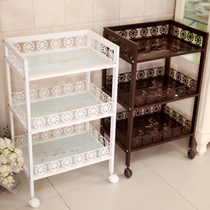 Beauty car storage box rack hair salon with wheels care movable tool car mobile hospital work car