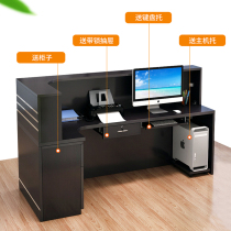 Left and right corner cashier counter simple front desk reception desk clothing shop restaurant bar table cash register small