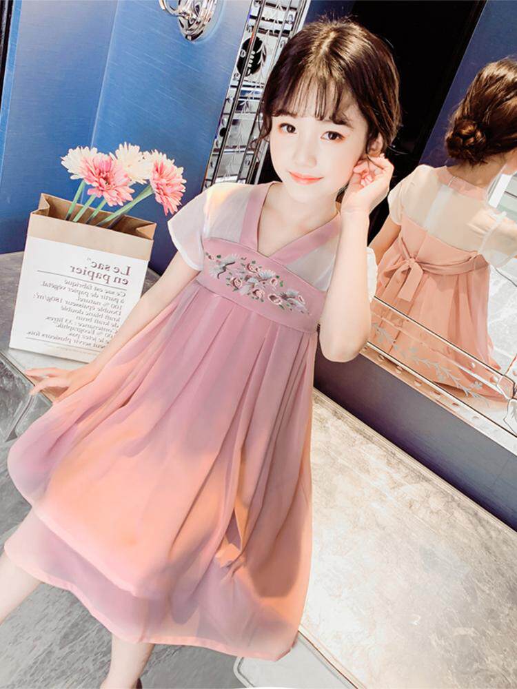 New Children's Skirt -- Chinese Style Summer Supran Dress