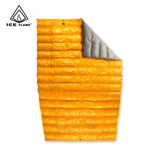 Спальный мешок 冰焰iec flame蝶舞一体基础版户外小被子20d白鸭绒轻量化无底睡袋 Ice