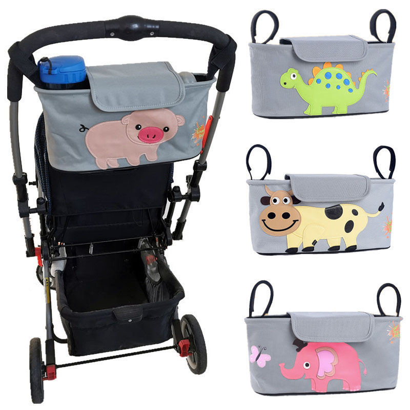 BABY STROLLER SET ITEMS HANGING BASKET NEWBORN NAPPY MILK BOTTLE CONTAINING HANGING BAG UMBRELLA CAR BABY CARRIER HANGING BAG UPGRADE WITH LID