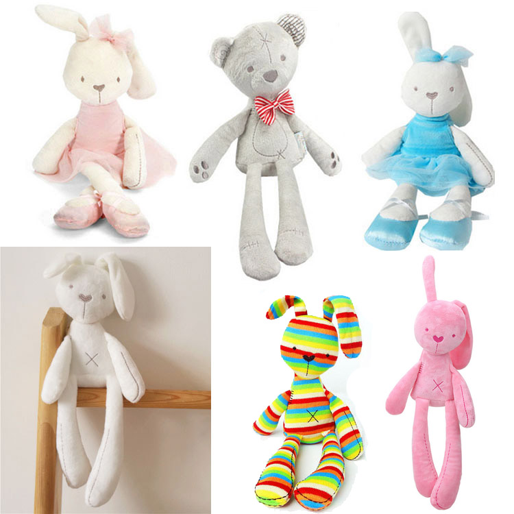 Children's asymmetrical yarn nepotism Rabbit Cubs Appeasement Doll Doll Baby Baby Sleeping with Occasional Plush Toy