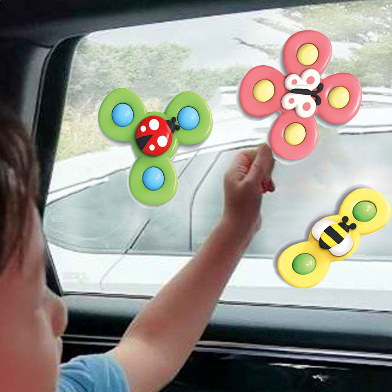 Baby table dining chair suction cups swivel Toys Colour turn Swivel Leafs Baby Obediently to appease dolls