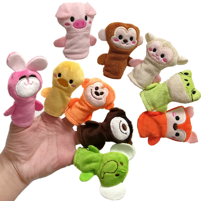 Children's Story Game Animal Fingers and Kindergarten Parents and Children Interactive Handle Handle Couple Soothes Dolls
