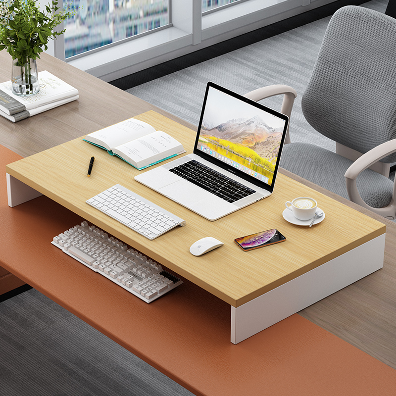 The Desktop Is Raised as a Whole, Increasing the Space for Writing and Studying, and Enlarging the Space for Laptops and Monitors