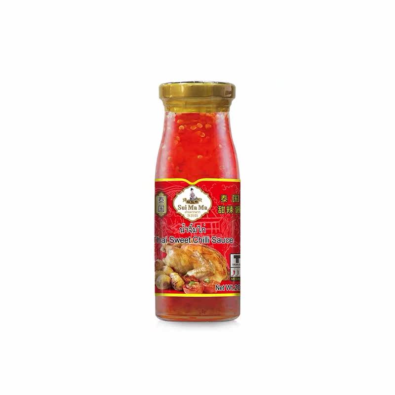 Water Mom Cards Sweet hot sauce 200g Thai original Imported Onion Catch Pie Thai Fried Chicken Spring Rolls Dip Sauces