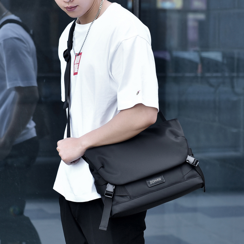 Hong Kong I TGREG Single-shoulder Shoulder Slanted Satchel Bag Oxford Buchbag Shoulder Bag Cross Pack Business Document Pack Big Capacity