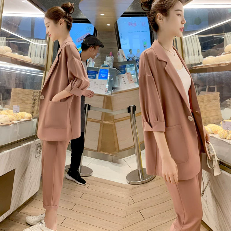 Bộ đồ liền thân nữ mùa hè 2020 phiên bản mới của Hàn Quốc Bộ đồ hai mảnh phù hợp với mùa hè 2020 - Bộ đồ