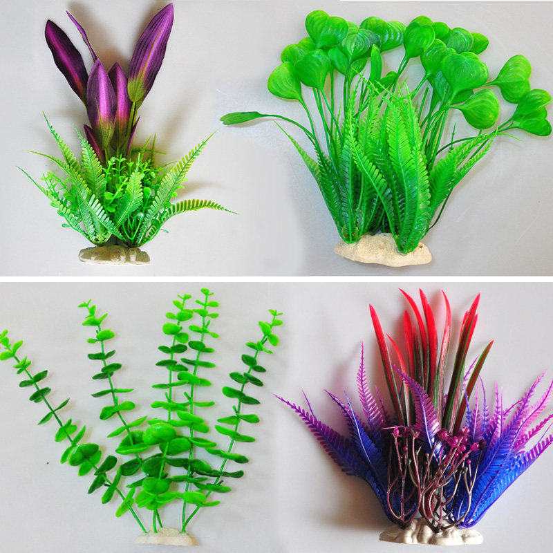 Fish tank fake aquatic grass Aquarium landscaping high soft plant aquarium plastic aquatic grass false flowers and grass decoration simulation grass
