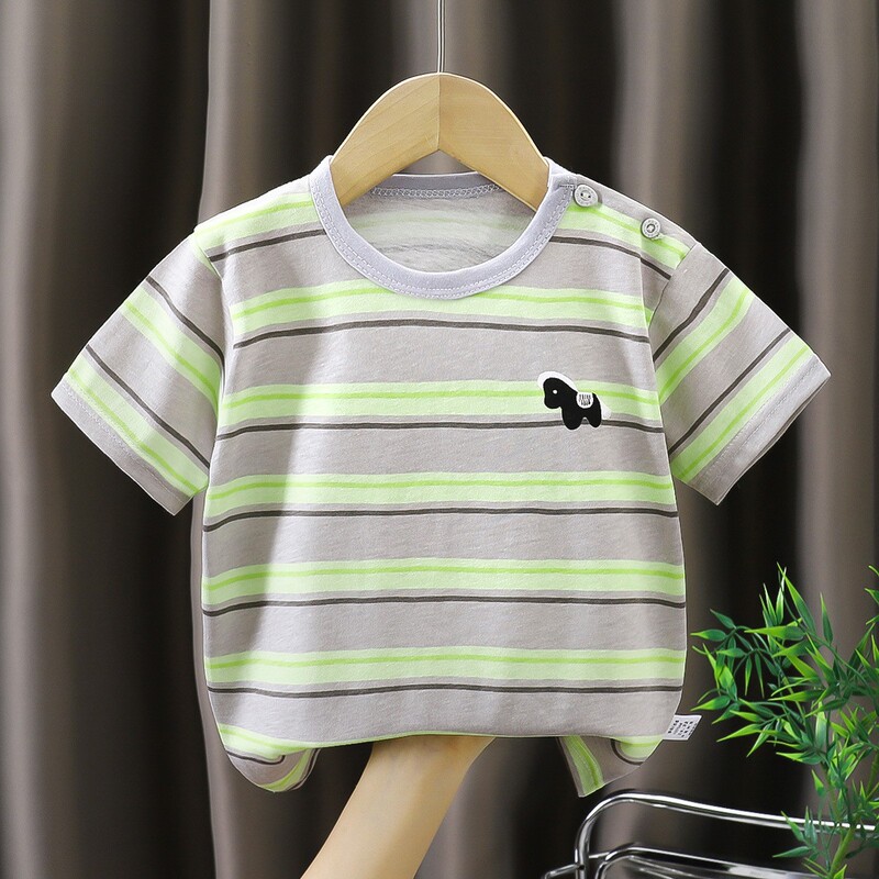 Boys' Short-Sleeved T-Shirts, Baby Pure Cotton Girls' Tops, Summer Clothes, Baby Half-Sleeved Summer Thin Clothes, Infant Clothes, Category a