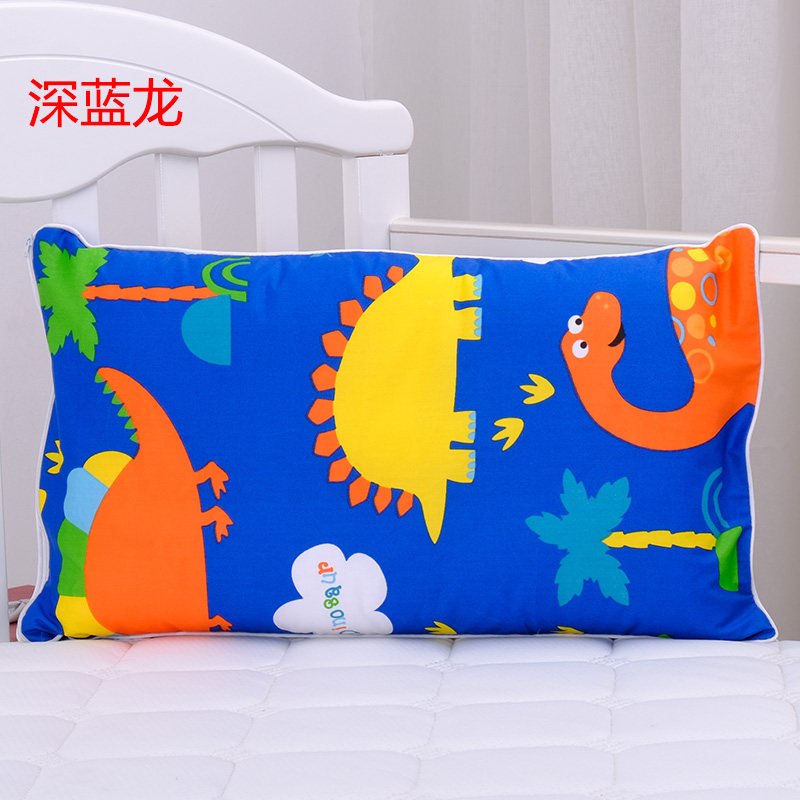 Children's Pillow Kindergarten 3-6-8 Years Old Cotton Cartoon Cassia Pillow Primary School Students Nap 50×30