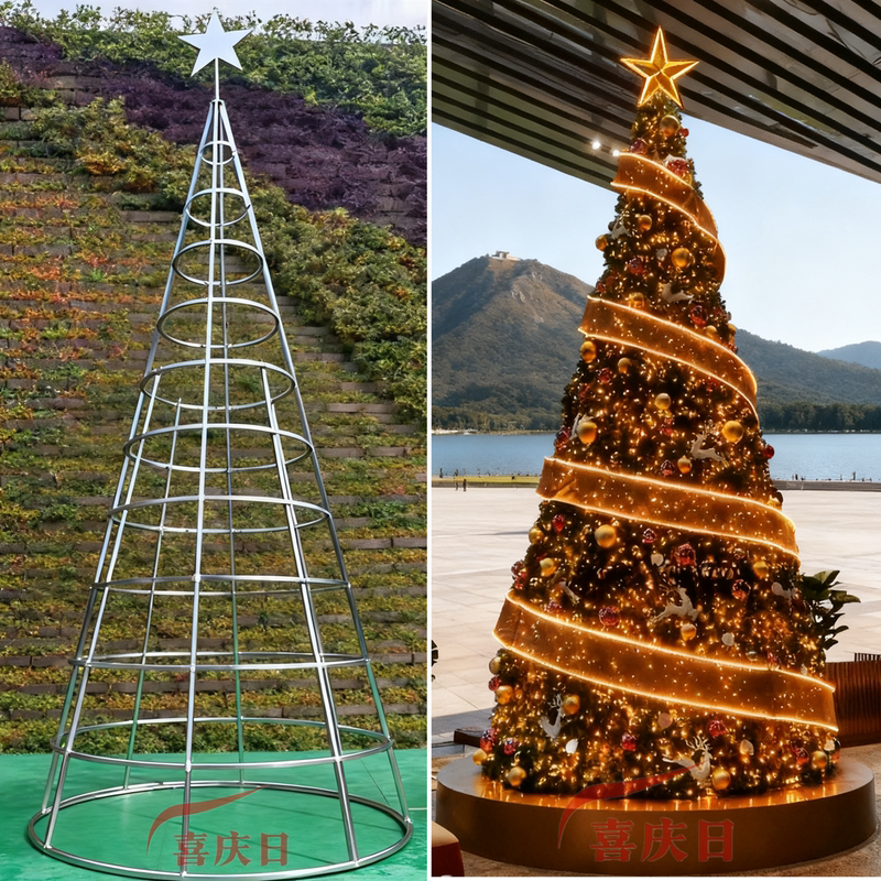 Large Christmas Tree 3-4-5-6-7-8-9-10- 12m Christmas Outdoor Steel Frame Decorative Tree 15m Frame Large Christmas Tree 3-4-5-6-7-8-9-10- 12m Christmas Outdoor Steel Frame Decorative Tree 15m Frame