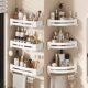 White bathroom shelf without punching triangle bathroom toilet sink wall-mounted wall storage toilet