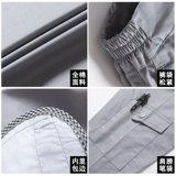 Летняя хлопковая тонкая дышащая куртка для работы, комплект, рабочая одежда, делается под заказ, короткий рукав, защита от ожогов