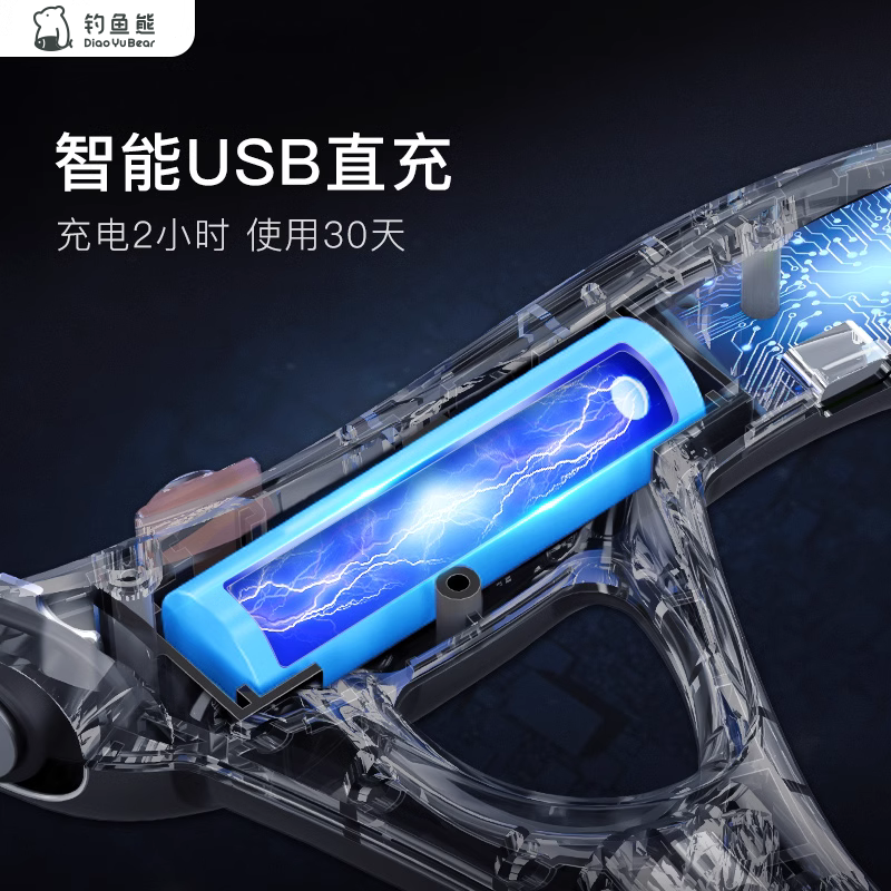 Fishing Bear Alarm Elderly Walking Stick Four-Legged Non-Slip Lightweight Multifunctional Cane for Seniors Aluminum Alloy Walking Stick