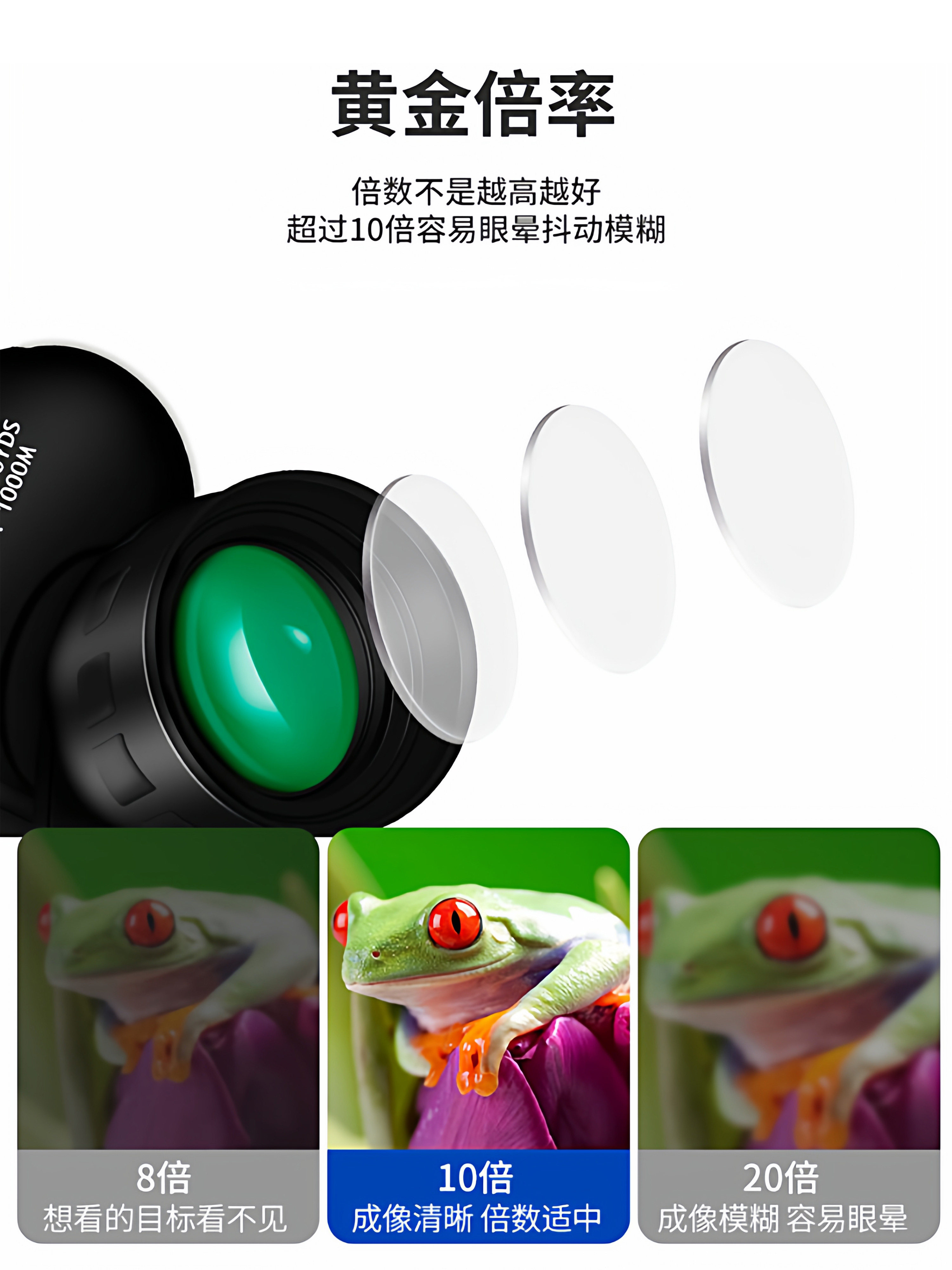 Binoculars for Outdoor Use, Professional Grade 0m Night Vision, Moon Viewing, Children's Binoculars for Boys, High Magnification, High Definition, Concert Viewing