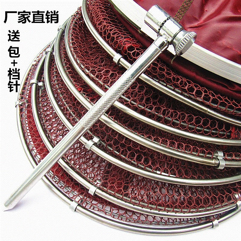 Fishing gear Foldable fishing net Fish protection net Bag fish cage Fish storage supplies Fishing net pocket Fishing bag fish pocket net 