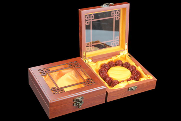 Trang sức bằng gỗ cao cấp hạt hộp Bodhi gỗ hồng mộc vòng đeo tay vòng tay hộp đồ trang sức hộp bao bì hộp quà tặng - Vòng đeo tay Cuff vòng cuff bạc