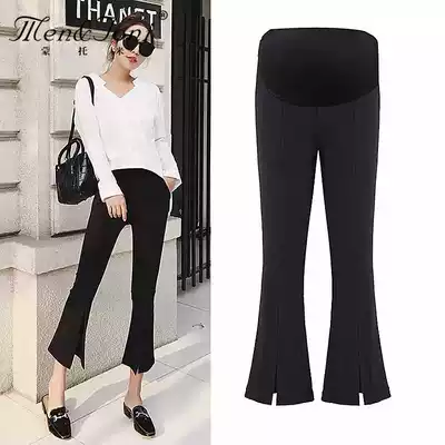 Men & Joni Montomi pregnant women pants pregnant women's belly thin nine-point horn inside pants Spring and Autumn wear summer clothes