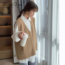 Men & Joni Montomi pregnant women Spring top Joker shirt sweater vest two-piece tide mother