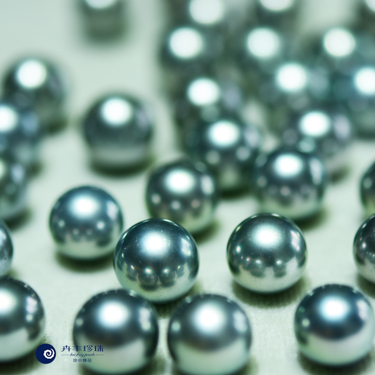 Hui Feng Natural Platinum Gray Elegant Silver Gray Tahitian Seawater Black Pearl Earrings, Studs, Rings, Pendants, Necklaces