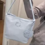 Нейлоновая водонепроницаемая милая портативная сумка на одно плечо, с вышивкой