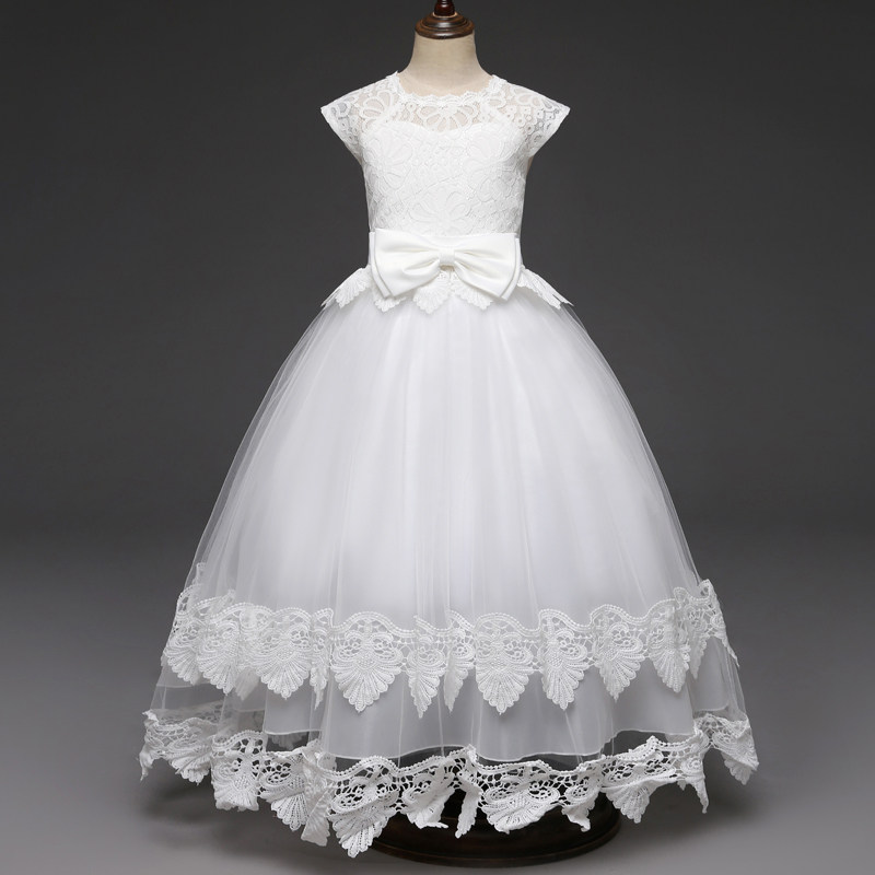 Children's evening dress Young Princess girl Pongbon dress female hostess walking show piano performance suit