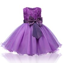 Girl Dress Dress Children Dress With Dress Butterfly Knot Pendant Princess Dress Gala Performance Show Host Skirt