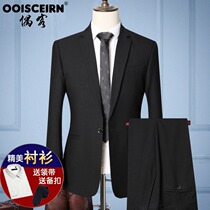 Forensic mens suits professional suits male college students interview clothing teacher qualification soil coat fat clothes leisure