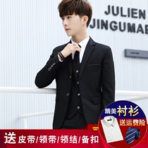 Student blazer mens Korean version of Sunshine mens autumn handsome suit youth dress interview casual suit