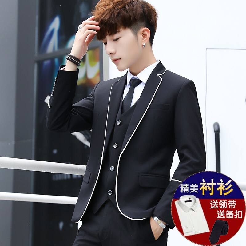 Internet Celebrity Small Suit Set, British Style Two-Piece Suit, Trendy Campus Style Suit, Korean Style Suit Jacket Internet Celebrity Small Suit Set, British Style Two-Piece Suit, Trendy Campus Style Suit, Korean Style Suit Jacket