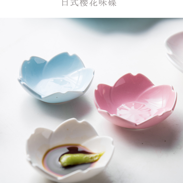 Bộ đồ ăn bằng gốm kiểu Nhật, đĩa giấm, món xì dầu, gia vị, món nêm, món ăn, đĩa ăn sáng tạo - Đồ ăn tối bộ chén đĩa cao cấp